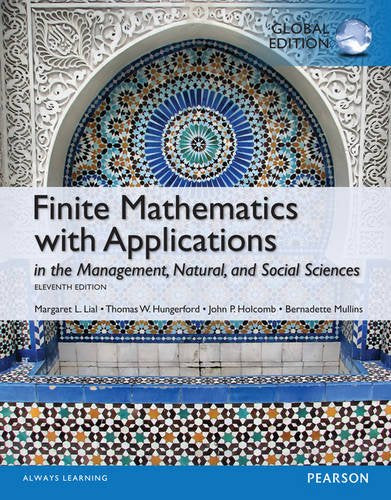 Finite Mathematics with Applications [Paperback] 11e by Margaret Lial