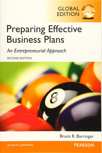 Preparing Effective Business Plans: An Entrepreneurial Approach [Paperback] 2e by Barringer