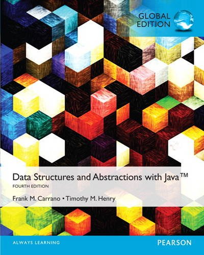 Data Structures and Abstractions with Java, Global Edition [Paperback] 4e by Carrano - Smiling Bookstore