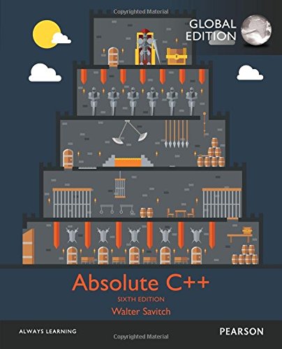 Absolute C++, Global Edition [Paperback] 6e by Walter Savitch - Smiling Bookstore
