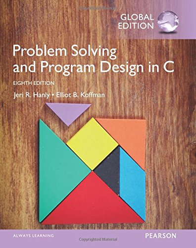 Problem Solving and Program Design in C, Global Edition [Paperback] 8e Hanly