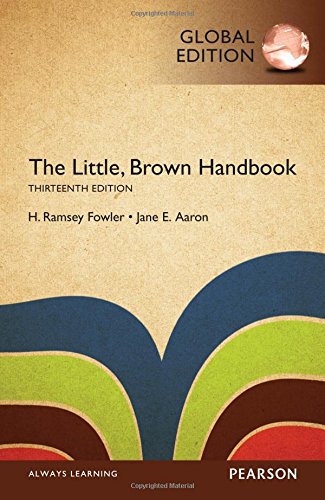 The Little Brown Handbook [Paperback] 13e by Fowler - Smiling Bookstore