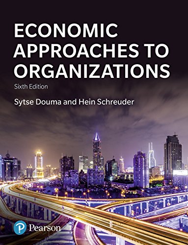 Economic Approaches to Organization [Paperback] 6e by Sytse Douma, Schreuder - Smiling Bookstore :-)