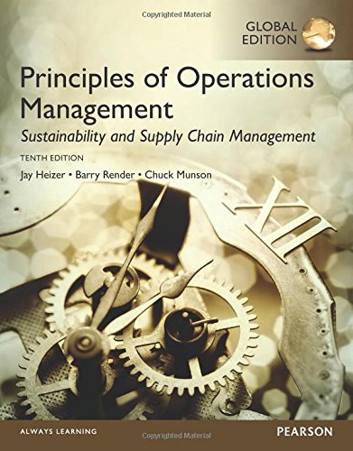 Principles of Operations Management: Sustainability and Supply Chain Management [Paperback] 10e by Heizer - Smiling Bookstore