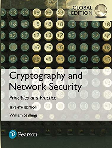 Cryptography and Network Security: Principles and Practice, Global Edition [Paperback] 7e by Stallings - Smiling Bookstore :-)