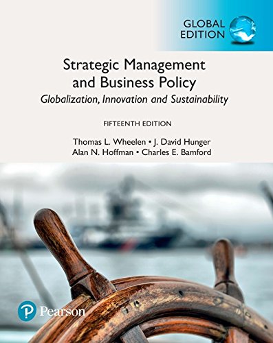 Strategic Management and Business Policy: Globalization, Innovation and Sustainability, Global Edition [Paperback] 15e by Wheelen, Thomas - Smiling Bookstore :-)