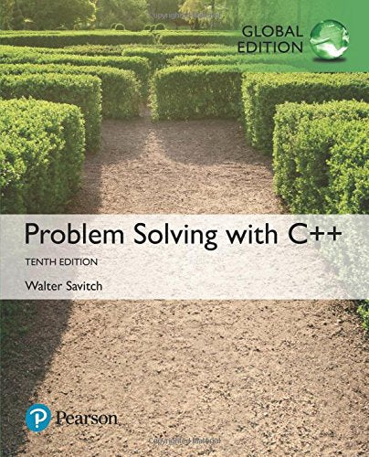 Problem Solving with C++, Global Edition [Paperback] 10e by Walter Savitch - Smiling Bookstore