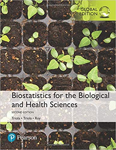 Biostatistics for the Biological and Health Sciences, Global Edition [Paperback] 2e by Triola - Smiling Bookstore :-)