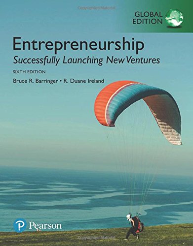 Entrepreneurship: Successfully Launching New Ventures, Global Edition [Paperback] 6e by Barringer - Smiling Bookstore