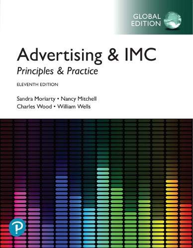 Advertising & IMC: Principles and Practice, Global Edition [Paperback] 11e by Moriarty - Smiling Bookstore