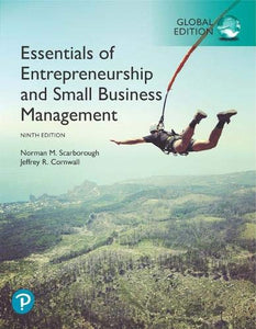 Essentials of Entrepreneurship and Small Business Management, Global Edition [Paperback] 9e by Scarborough - Smiling Bookstore
