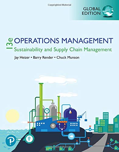 Operations Management: Sustainability and Supply Chain Management [Paperback] 13e by Jay Heizer - Smiling Bookstore