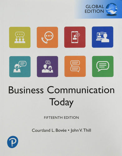 Business Communication Today, Global Edition [Paperback] 15 by Bovee