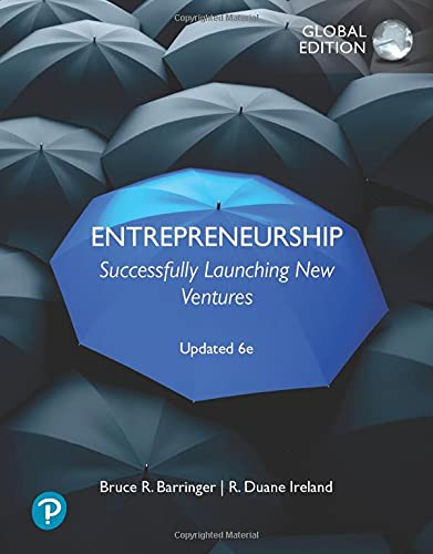 Entrepreneurship: Successfully Launching New Ventures [Paperback] 6e by Bruce Barringer