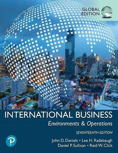 International Business, Global Edition [Paperback] 17e by John Daniels