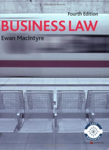 Business Law [Paperback] 4e by Ewan MacIntyre - Smiling Bookstore